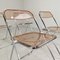Amber Plia Folding Chairs by Giancarlo Piretti for Anonima Castelli, 1960s, Set of 4 12