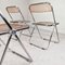 Amber Plia Folding Chairs by Giancarlo Piretti for Anonima Castelli, 1960s, Set of 4 8