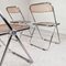 Amber Plia Folding Chairs by Giancarlo Piretti for Anonima Castelli, 1960s, Set of 4, Image 8