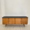 Credenza Mid-Century in frassino e legno laccato nero, Italia, anni '50, Immagine 3