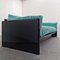 Vintage Sofa in Green Velvet and Lucid Black Lacquered Wood by Dino Gavina for Studio Simon, 1970s 14