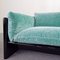 Vintage Sofa in Green Velvet and Lucid Black Lacquered Wood by Dino Gavina for Studio Simon, 1970s 8