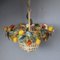 Italian Metal Fruit Basket Pendant Lamp attributed to Lucienne Monique, 1960s 1