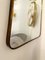 Italian Mirror with Brass Frame, 1950s, Image 5