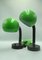 Green Table Lamps by Egon Hiilebrand for Nettelhoff Leuchten Menden, 1960s, Set of 2 2
