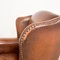 Vintage Muylaert Wingback Armchair in Sheep Leather 5