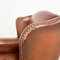 Vintage Muylaert Wingback Armchair in Sheep Leather, Image 5