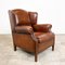 Vintage Muylaert Wingback Armchair in Sheep Leather 1