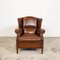 Vintage Muylaert Wingback Armchair in Sheep Leather 6