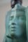 Lámpara de mesa de cerámica esmaltada Crackle Revival egipcia en turquesa, Imagen 12