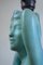 Lampe de Bureau Renouveau Egyptien en Céramique Craquelée en Turquoise 11