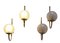 Brass and Glass Wall Lamps by Luigi Caccia Dominioni for Azucena, 1950s, Set of 4, Image 8