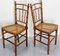 Französische Vintage Napoleon III Stühle aus Buche aus Rohrgeflecht, 1800er, 4er Set 7