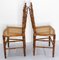 Vintage French Napoleon III Caned Beech Chairs, 1800s, Set of 4 8