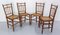 Vintage French Napoleon III Caned Beech Chairs, 1800s, Set of 4 2