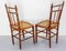 Vintage French Napoleon III Caned Beech Chairs, 1800s, Set of 4 10