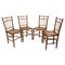 Vintage French Napoleon III Caned Beech Chairs, 1800s, Set of 4 1