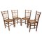 Vintage French Napoleon III Caned Beech Chairs, 1800s, Set of 4, Image 1