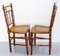 Vintage French Napoleon III Caned Beech Chairs, 1800s, Set of 4 11