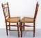 Vintage French Napoleon III Caned Beech Chairs, 1800s, Set of 4, Image 11