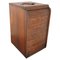 Vintage Wooden Tambour Suitcase Cabinet, 1930 1