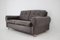 Dänisches Zwei-Sitzer Sofa aus Braunem Leder, 1970er 5