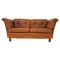 Danish Two-Seater Sofa in Cognac Leather, 1970s, Image 1