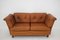 Dänisches Zwei-Sitzer Sofa aus Cognacfarbenem Leder, 1970er 3