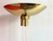 Lámpara de pie italiana de vidrio acrílico y latón, años 70, Imagen 2