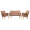 Ch72 Sofa and Chairs, Hans J. Wegner für Carl Hansen & Son zugeschrieben, 2010er, 3er Set 1