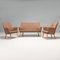 Ch72 Sofa and Chairs attributed to Hans J. Wegner for Carl Hansen & Son, 2010s, Set of 3 2