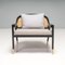 Fauteuils et Repose-Pieds Modernes en Rotin et Laiton par Duistt Wormley, Set de 3 6