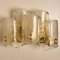 Large Glass Brass Flush Mounts in the style of Kalmar, 1969, Set of 2 19