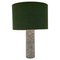 Mid-Century Modern Ceramic Table Lamp with Green Shade, 1960s 1
