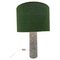 Mid-Century Modern Ceramic Table Lamp with Green Shade, 1960s, Image 7