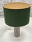 Mid-Century Modern Ceramic Table Lamp with Green Shade, 1960s 10