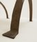 Curule Armchair in Wrought Iron and Leather, 1970s 7