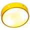 Flush Mount in Yellow, Italy, 1960s, Image 1
