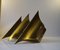 Gothic III Brass Sculptural Modernist Sconce from Lyfa, 1960s 2