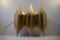 Gothic III Brass Sculptural Modernist Sconce from Lyfa, 1960s, Image 4