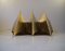 Gothic III Brass Sculptural Modernist Sconce from Lyfa, 1960s, Image 5