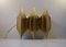 Gothic III Brass Sculptural Modernist Sconce from Lyfa, 1960s, Image 1