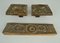 Push Pull Door Handles and Letterbox with Crater Relief, 1970s, Set of 4 5