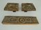 Push Pull Door Handles and Letterbox with Crater Relief, 1970s, Set of 4, Image 5