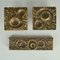 Push Pull Door Handles and Letterbox with Crater Relief, 1970s, Set of 4 4