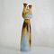 Tall Sculptural Studio Pottery Vases in Blue and Brown, 1990s, Set of 2, Image 4