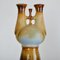 Tall Sculptural Studio Pottery Vases in Blue and Brown, 1990s, Set of 2 5