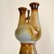Tall Sculptural Studio Pottery Vases in Blue and Brown, 1990s, Set of 2 7