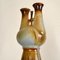 Tall Sculptural Studio Pottery Vases in Blue and Brown, 1990s, Set of 2, Image 7