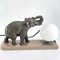 Art Deco Elephant Table Lamp, 1930s 4